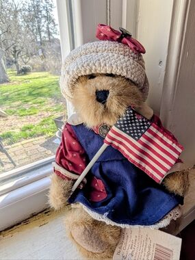 Boyds Bears 9.5" Bailey Americana Patriotic Plush Jointed Teddy 9199-18 w/Tags